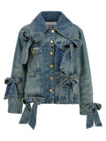 Ganni Light Rigid Denim Jacket — blue