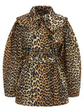 Ganni Trench Coat — Leopard
