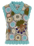 Ganni Vest — Turquoise