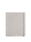 Brunello Cucinelli Fringed Linen Scarf — Beige