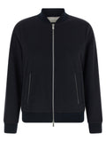 Peserico Stretch Cotton Jersey Sweatshirt — Black
