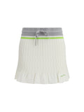 Casablanca Logo-Jacquard Cotton Mini Skirt — White