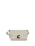 Coccinelle Calf Leather Shoulder Bag — Beige