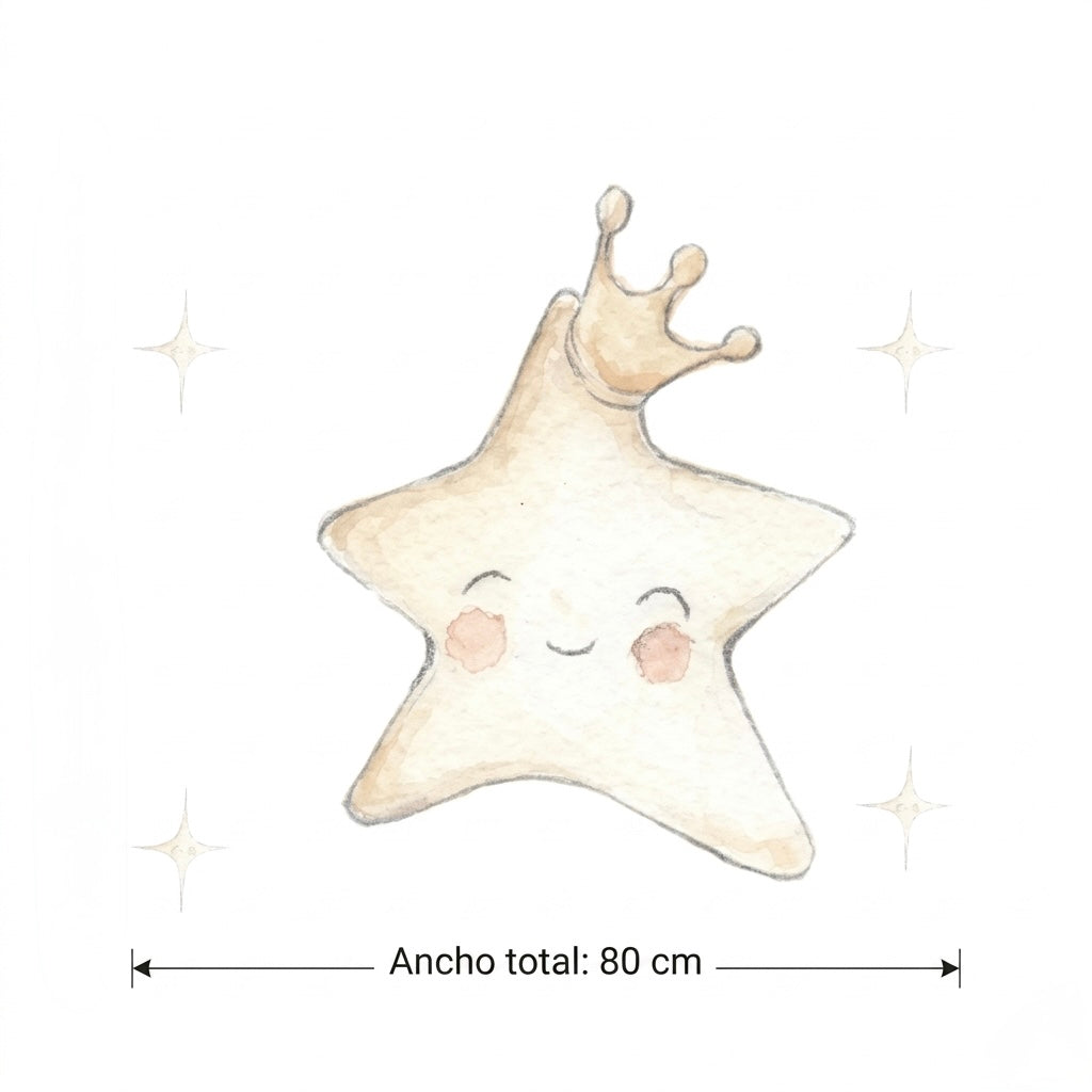 Vinilo Infantil Estrella "Small" STAR 80x80cm