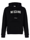 Moschino Logo-Print Hoodie — Black