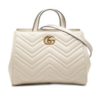 Small GG Marmont Matelasse Calfskin Satchel