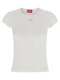 Diesel Laser-cut Oval D Logo T-shirt — White