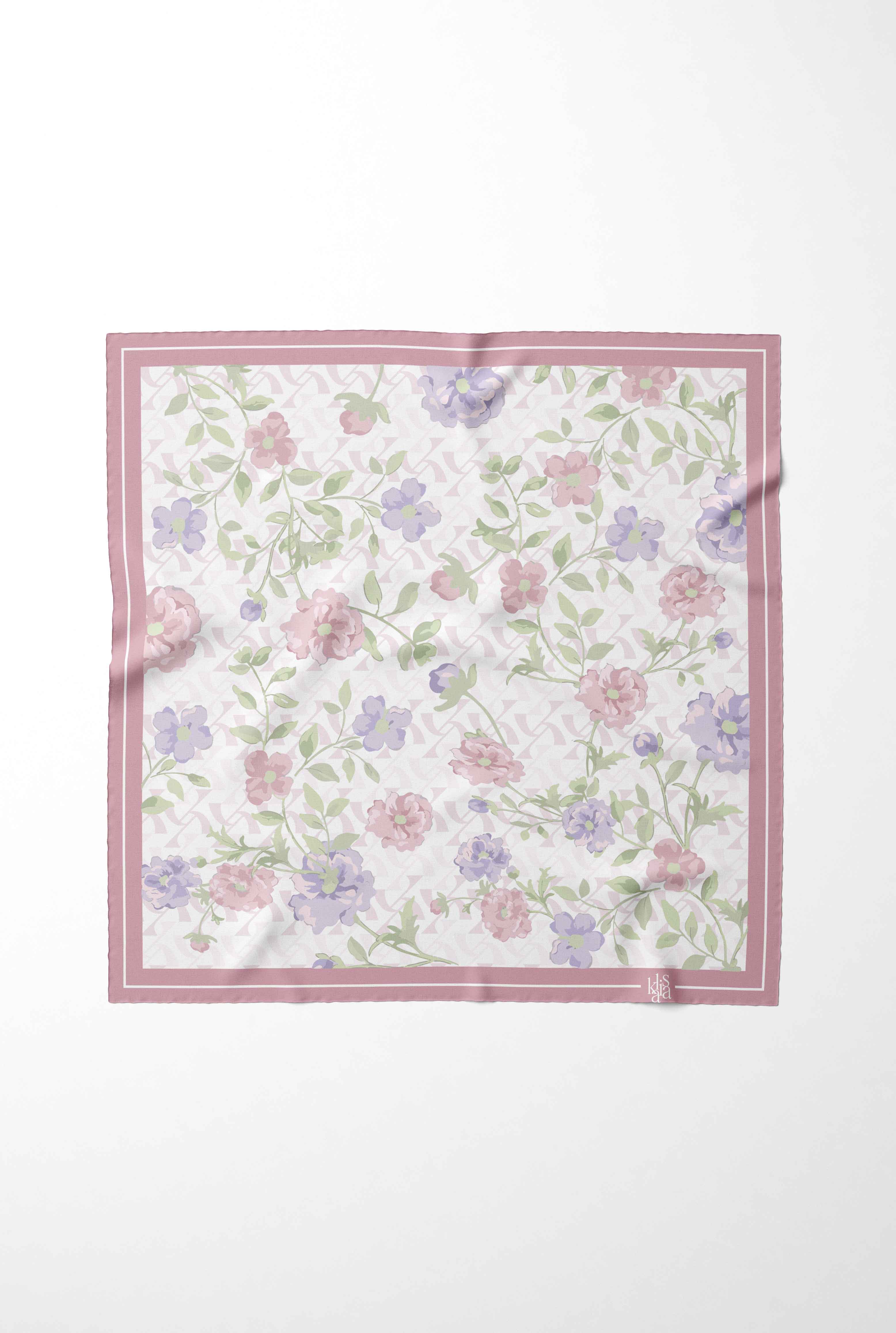Lavender Blossom Silk Scarf