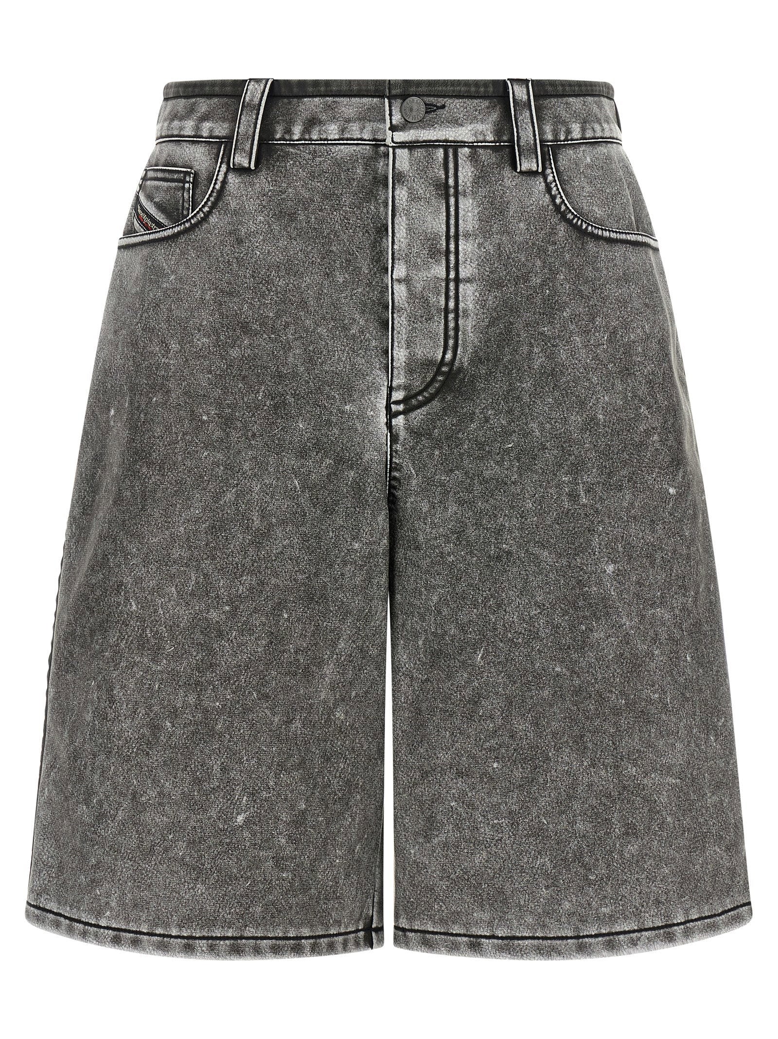 Diesel P-Arlor Bermuda Shorts — Grey