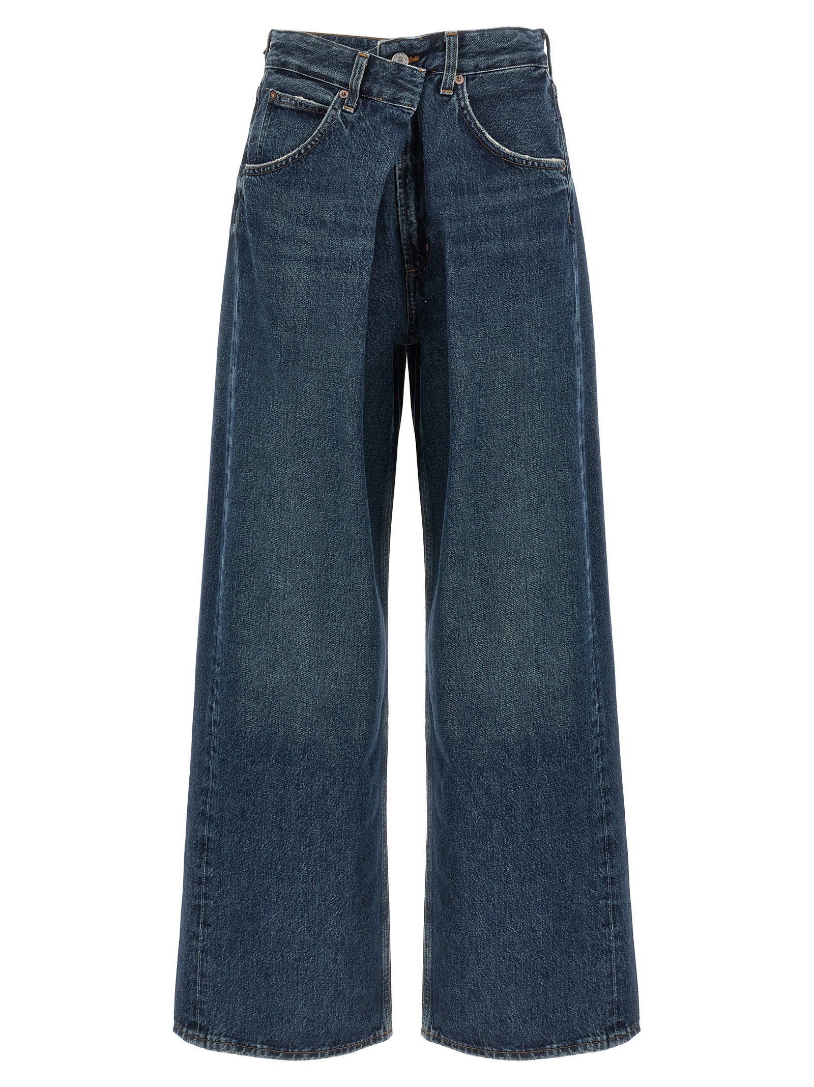 Agolde Vana Fold Jeans — blue