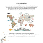 Vinilo Decorativo Infantil Mapa Mundi L 180x120cm