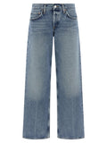 Agolde Low-Rise Loose Jeans — Blue