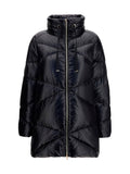 Herno Quilted Drawstring Down Jacket — Black