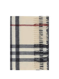 Burberry Cashmere Archivio Check Scarf — Beige