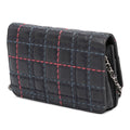 CC Square Stitched Calfskin Wallet on Chain