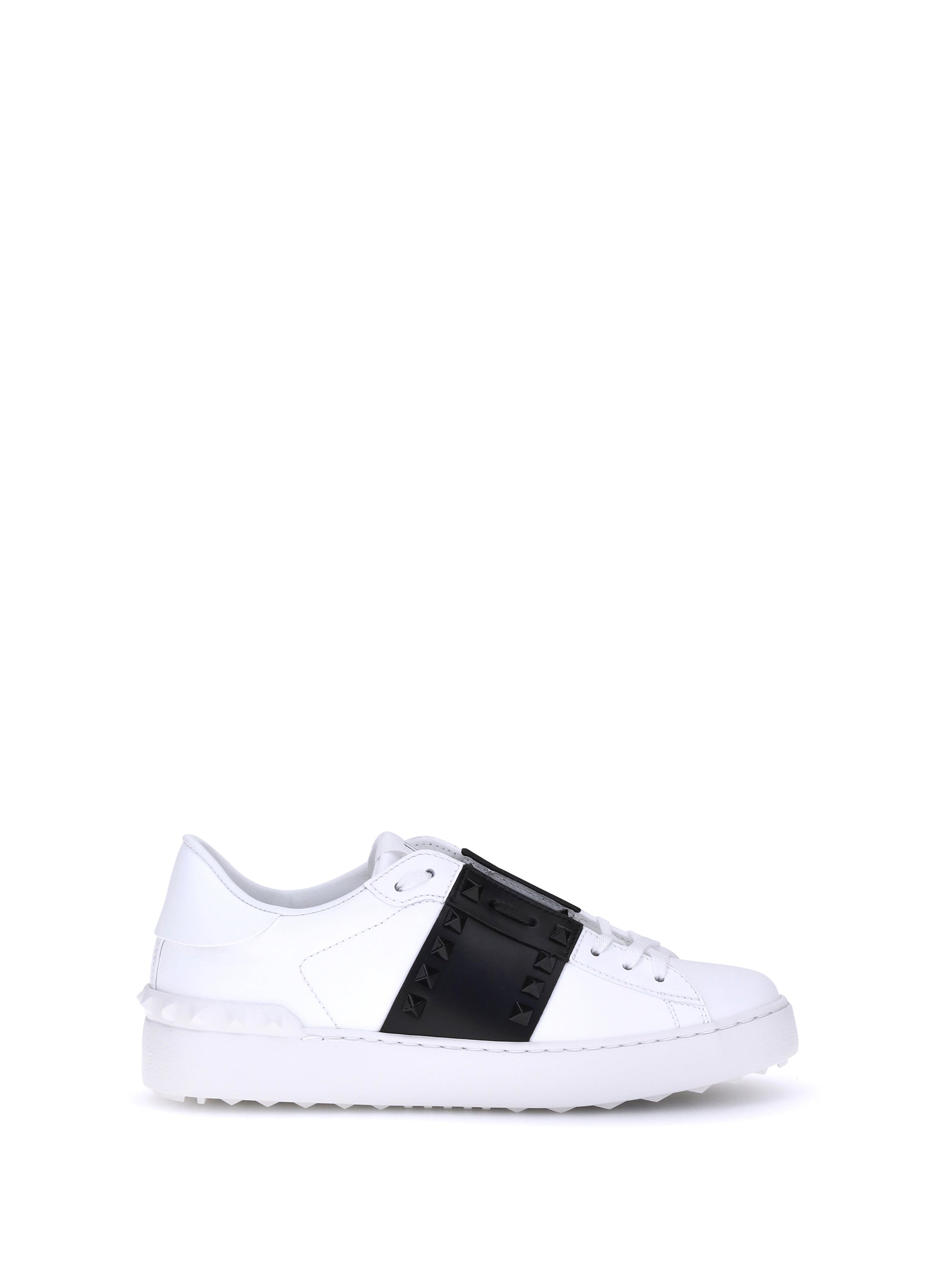 Valentino Garavani Open Rockstud Sneaker — White