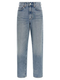 Agolde Vintage Wash High-Waist Jeans — Indigo