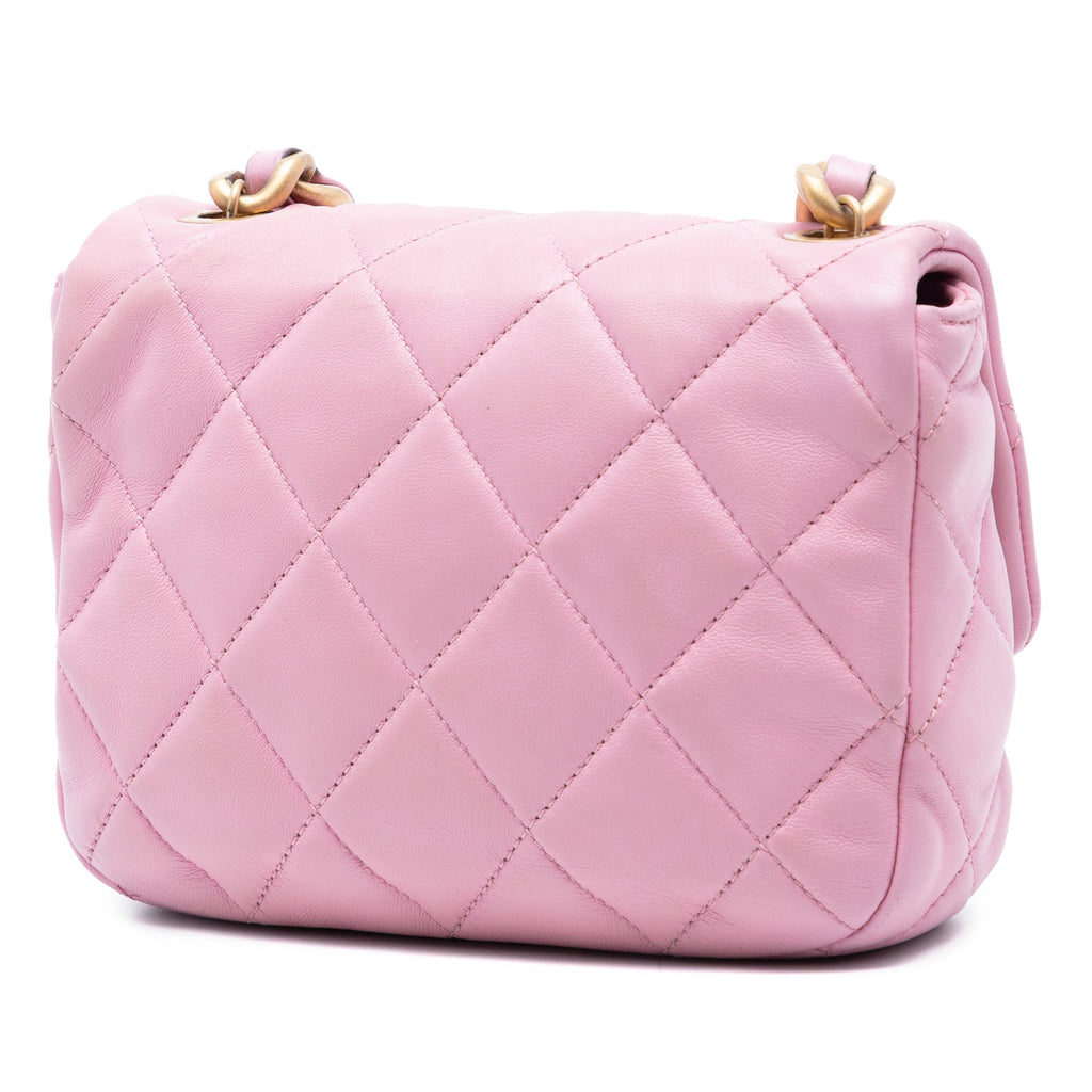 Mini Quilted Lambskin Candy Chain Flap