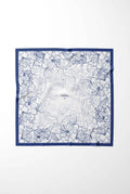 Midnight Bloom Silk Scarf