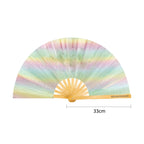 Pastel Rainbow Mega Glitter XL Fan