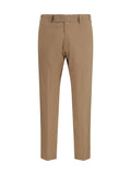 Germano Tailored Cotton Trousers — Beige