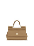 Dolce & Gabbana Sicily Shoulder Bag — Beige