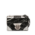 Printed Leather Ring Box 20 Crossbody