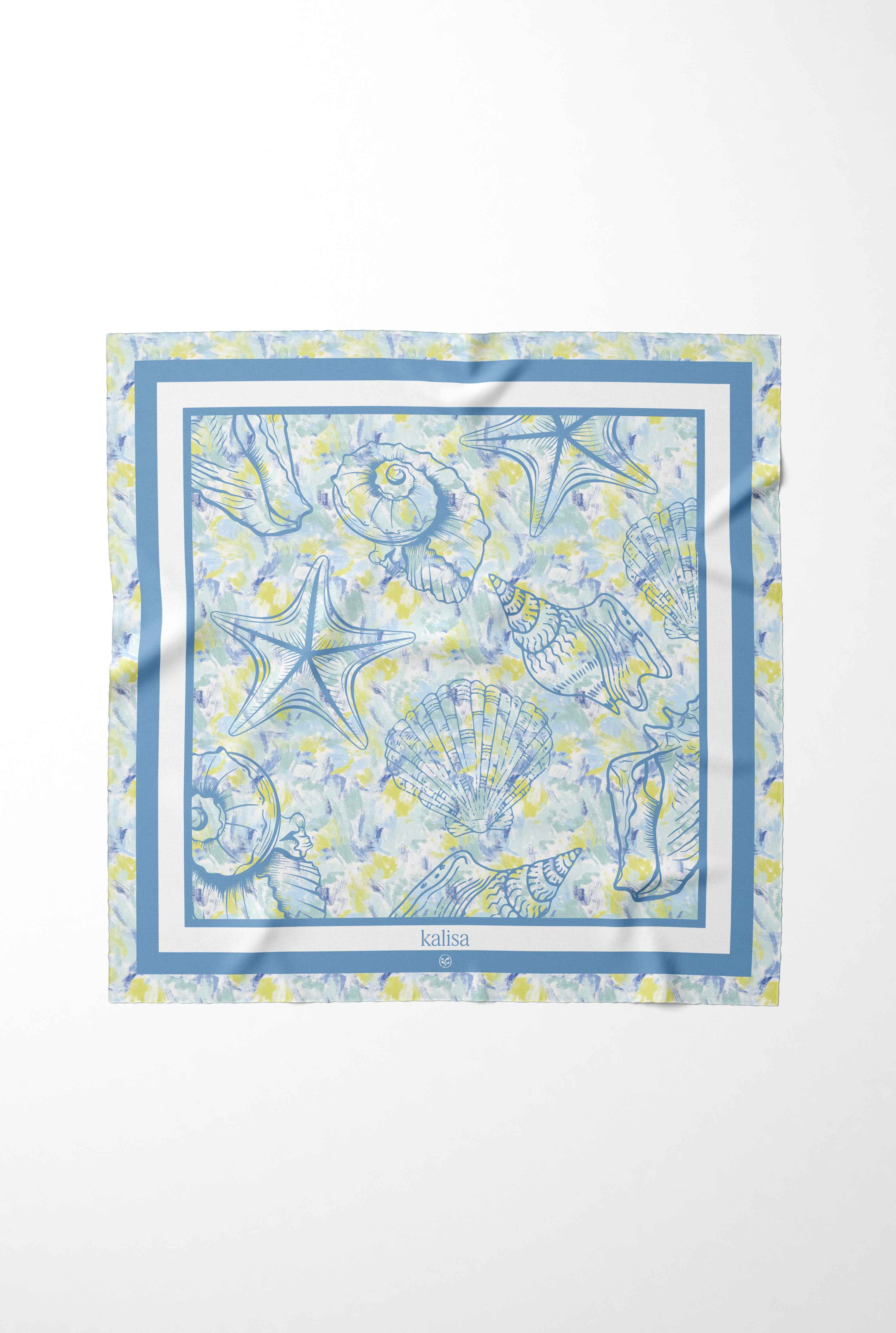 Seafoam Mist Serenity Silk Scarf