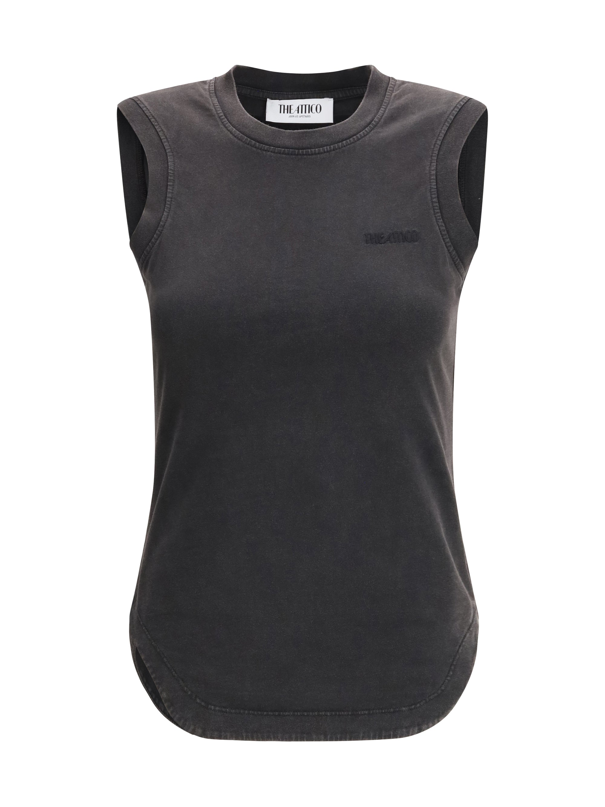 The Attico Reese Tank Top — Black