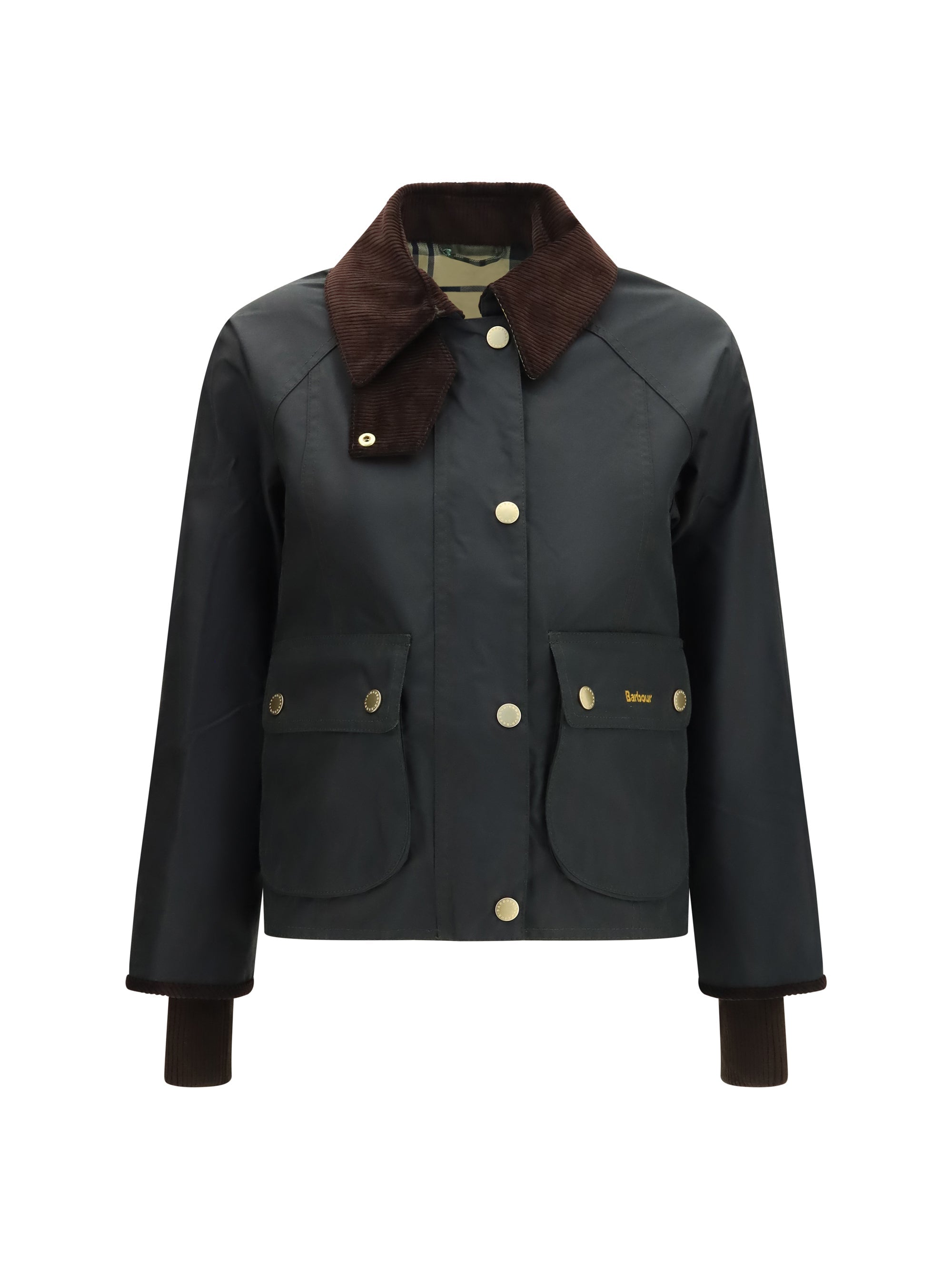 Barbour Waxed Cotton Jacket — Black