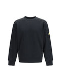 Moose Knuckles Gold-Logo Cotton Sweatshirt — Black