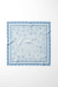 Ocean Fog Tide Fade Silk Scarf