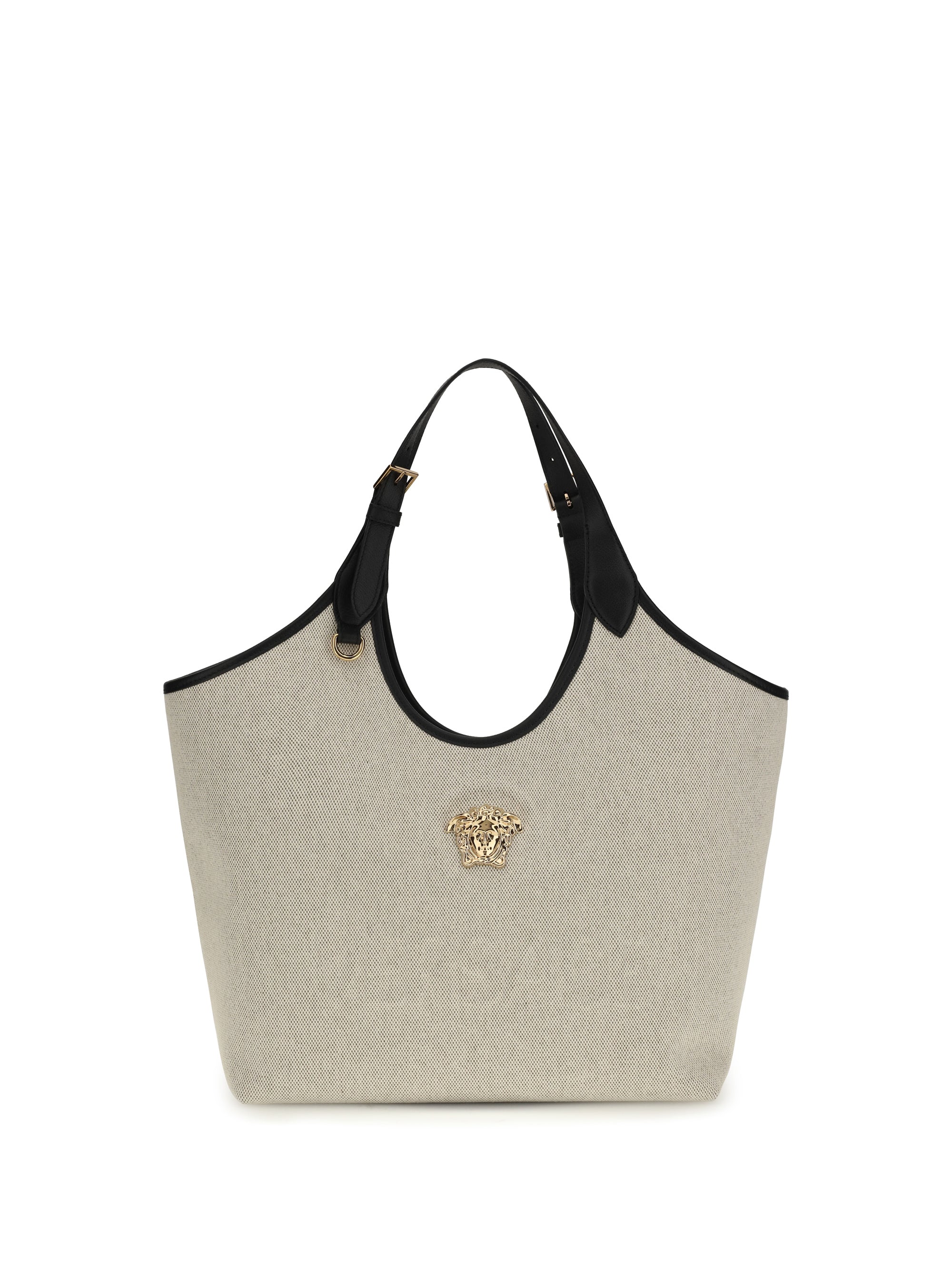 Versace La Medusa Tote Bag — Beige