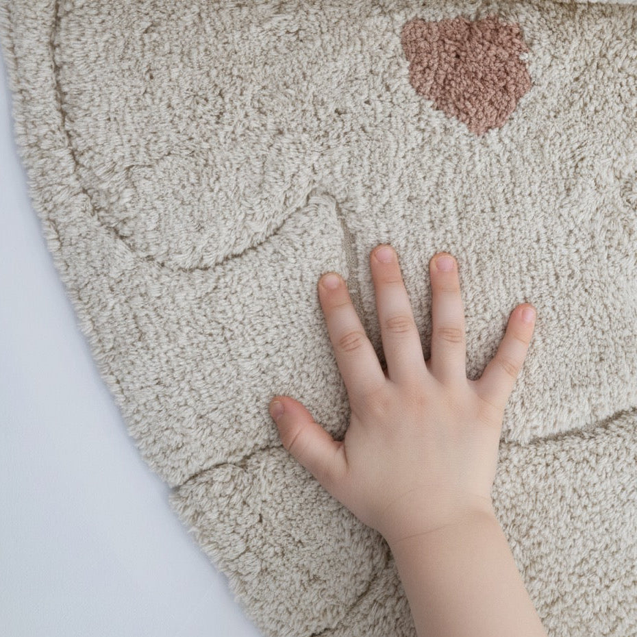Alfombra infantil lavable GENTLE FLORA Redonda 140cm