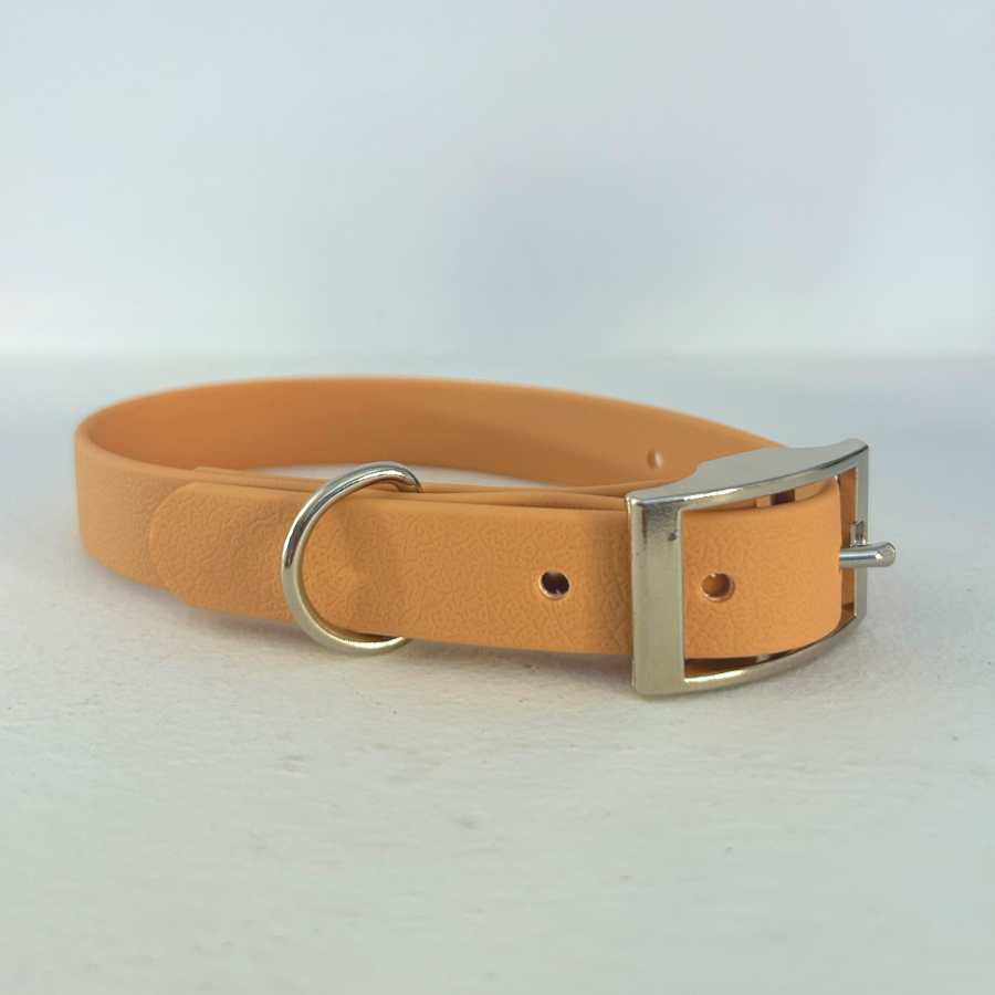 Handmade Biothane Dog Collar - Tan - 20mm