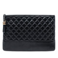 Large Aged Calfskin Gabrielle O Case Clutch