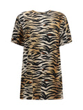 Pinko Tiger Print T-shirt — Multicolor