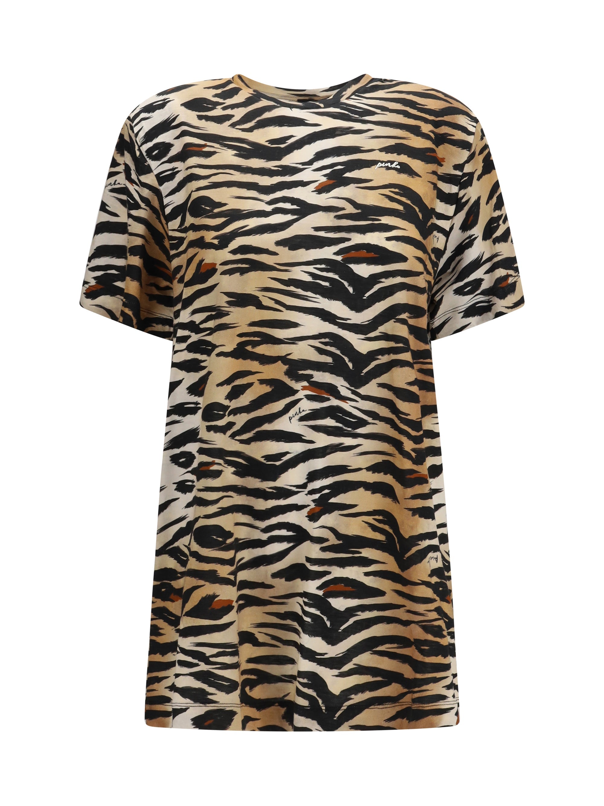 Pinko Tiger Print T-shirt — Multicolor