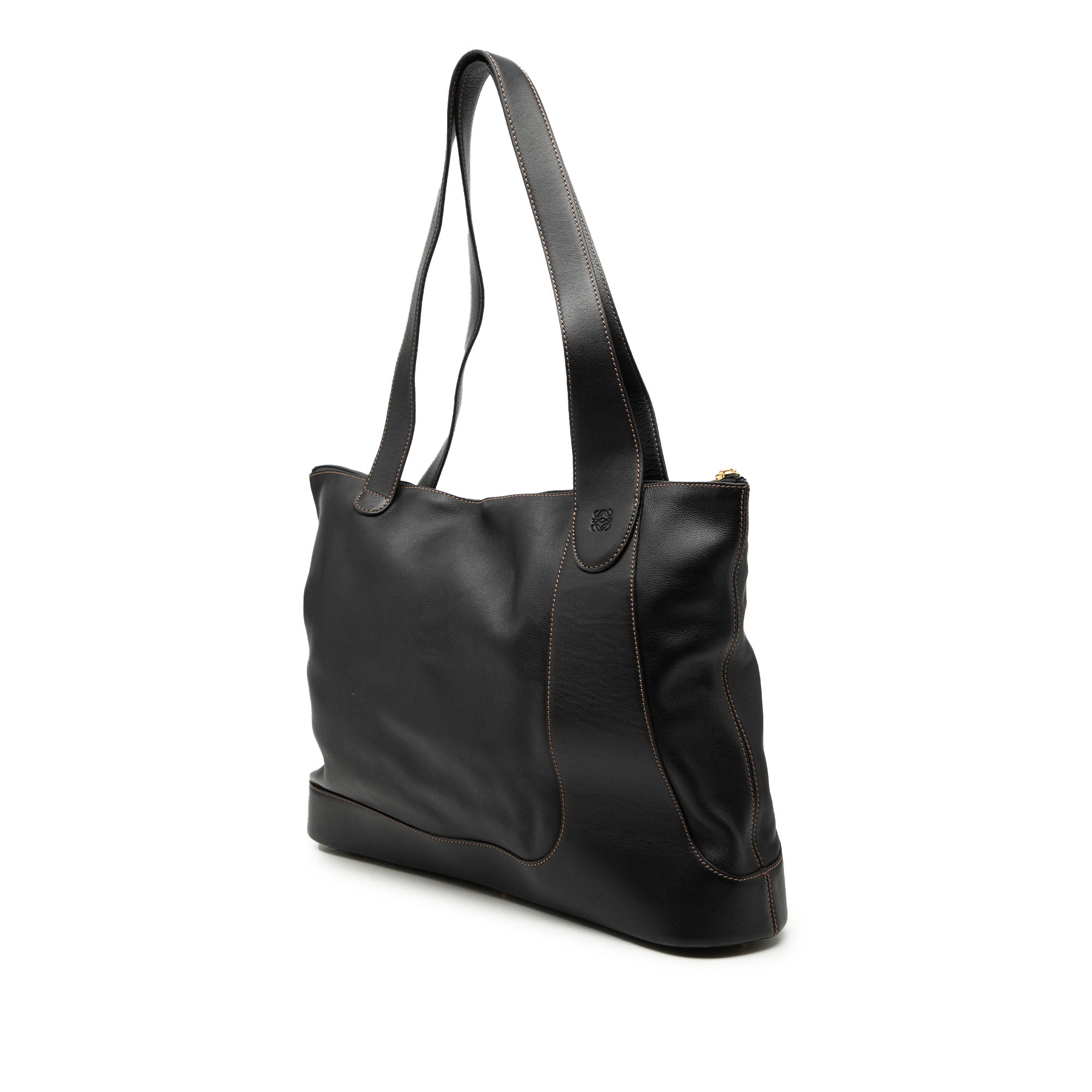 Leather Anagram Tote