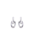 Rabanne Double XL Earrings — Silver