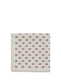 Brunello Cucinelli Diamond-Patterned Silk Scarf — Beige