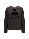 Marant Etoile Logo-Print Cotton Sweatshirt — Black