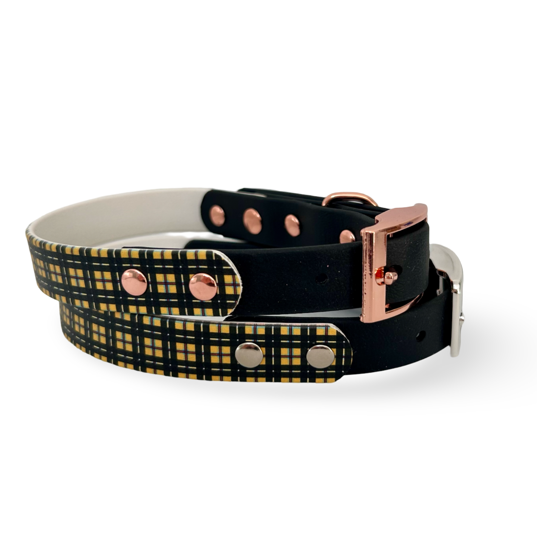 Cornish Tartan Handmade Dog Collar - 2 Colour 20mm