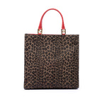 Leopard Print Canvas Tote