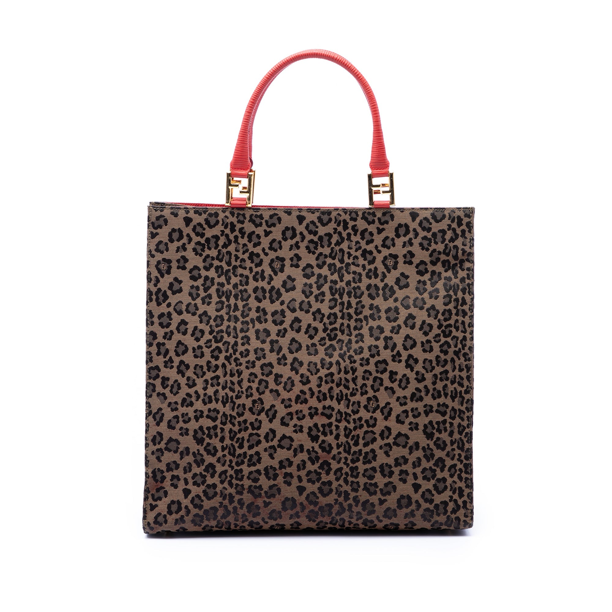 Leopard Print Canvas Tote