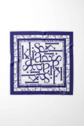 Royal Ink kalisa Script Silk Scarf