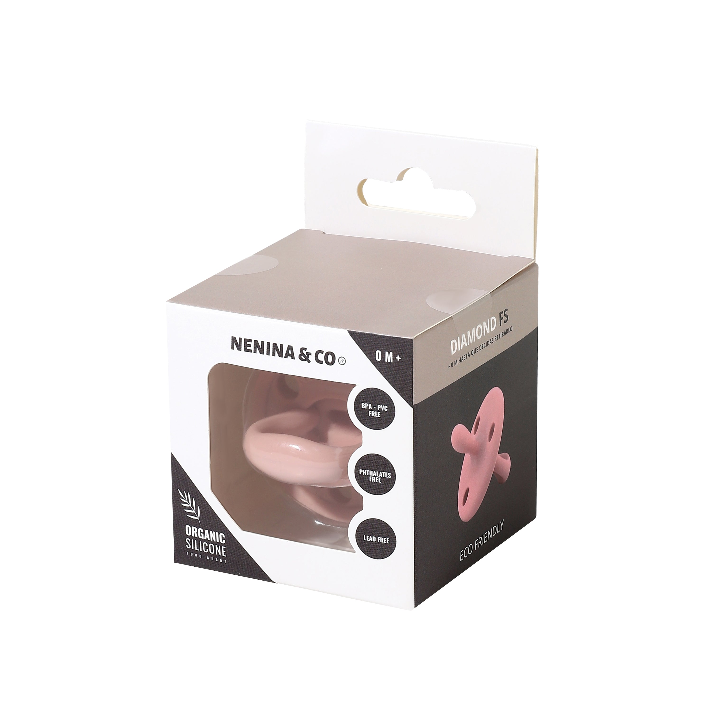 Nuevo Pack 2 Chupetes DIAMOND FS Tetina Fisiológica | Silicona Orgánica Nenina & Co