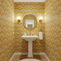 Mustard Arches Wallpaper