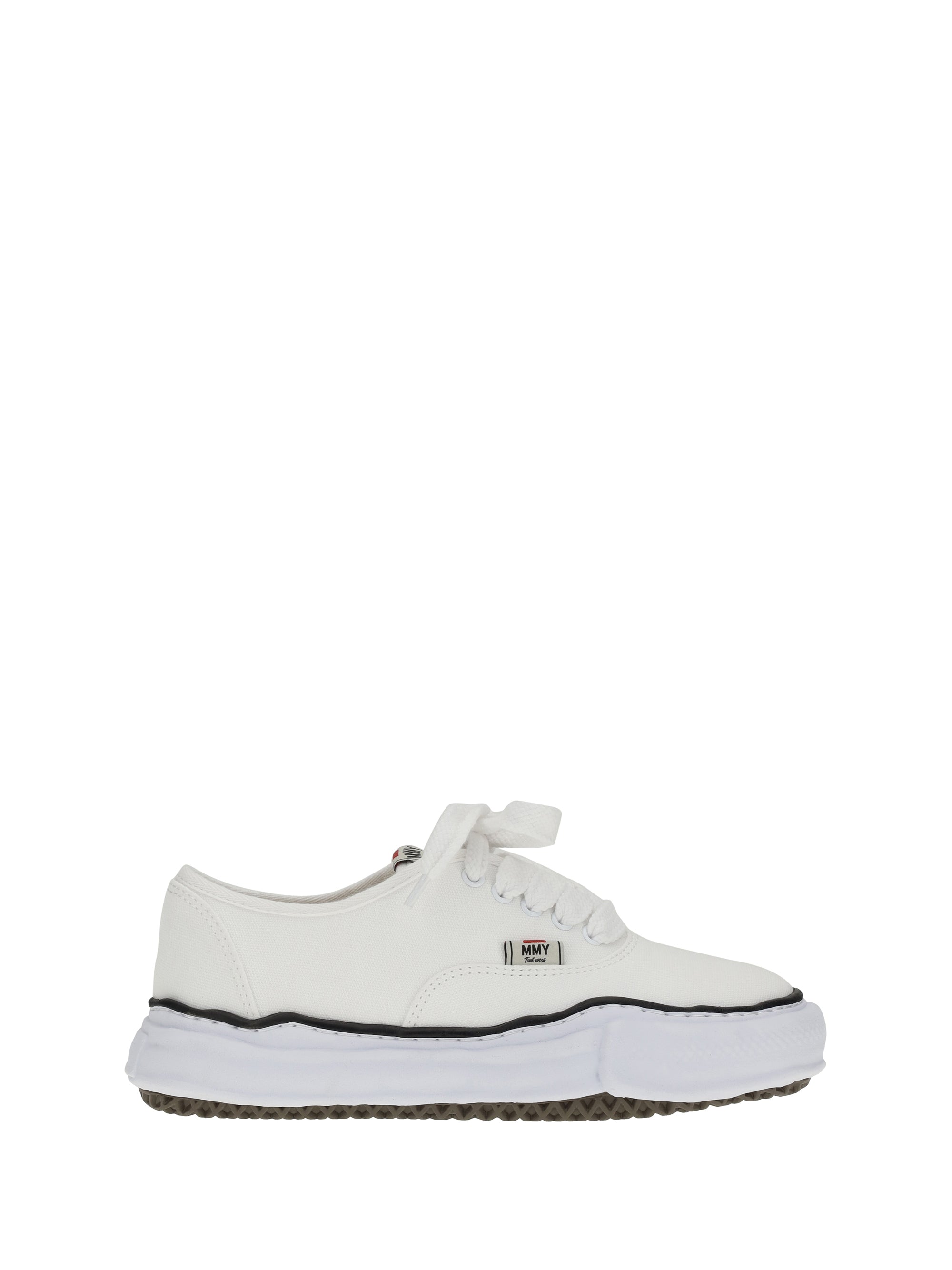 Maison Mihara Yasuhiro Cotton Canvas Low-Top Sneaker — White