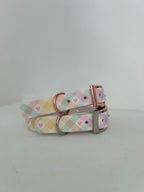 Pastel Vichy Handmade Dog Collar